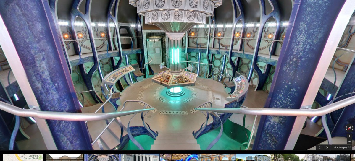 Google Street View: Dr. Who’s TARDIS von Innen und außen zu betrachten mit Google Street View