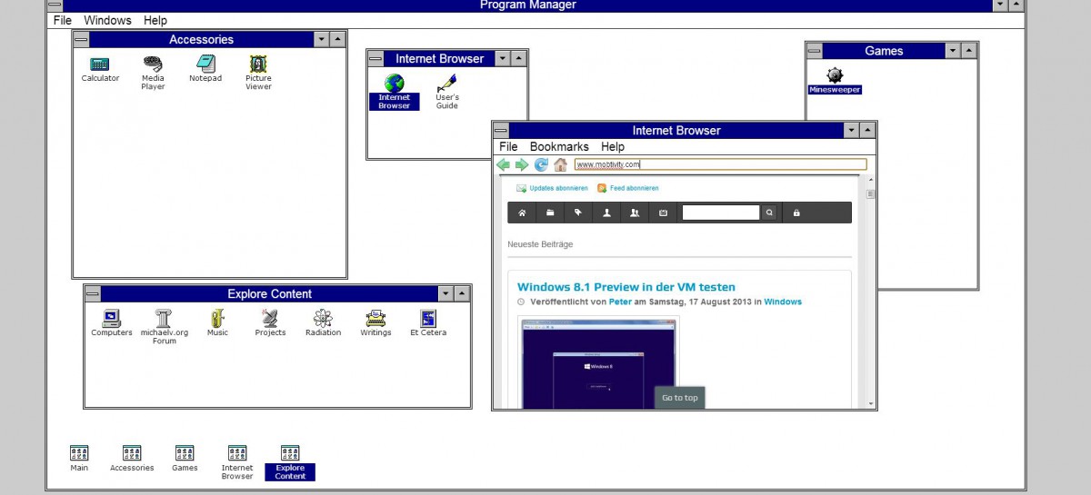Windows 3.1 Online Emulator
