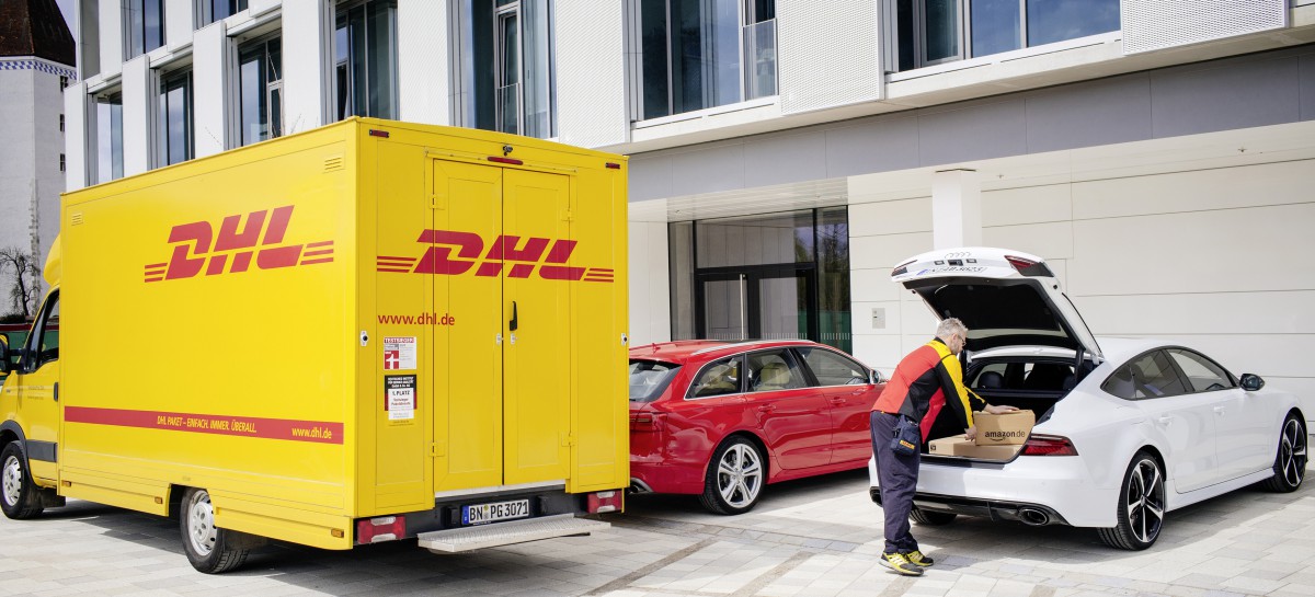Neuer Logistik-Service von Audi, DHL und Amazon
